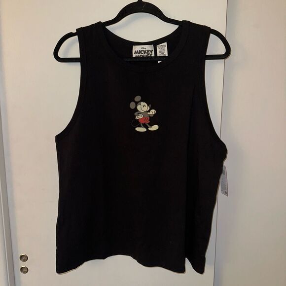 Disney Parks Unisex Black Sketchbook Mickey Tank Top XL NWT - Picture 1 of 10